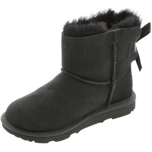 UGG Mini Bailey Bow II Classic Boot voor kinderen, uniseks, zwart, 22 EU