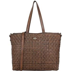 DreiMaster Vintage Women's Shopper van leer, bruin, bruin