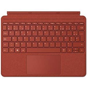 Microsoft Surface Go Signature Type Cover-toetsenbord - Frans AZERTY-toetsenbord - Red Poppy (Alcantara) - Alleen compatibel met Surface Go, Surface Go 2 en Surface Go 3