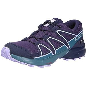 Salomon Speedcross Climasalomon waterdichte kinderoutdoorschoenen, nauwkeurige pasvorm, grip, praktisch comfort, Grape Mallard Blue Lavender, 35 EU