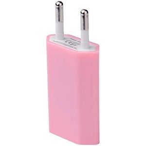 USB-adapter voor OnePlus 7 stopcontact 1 poort AC oplader wit (5 V – 1 A) universeel (roze)