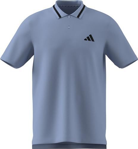 adidas - Poloshirt - Glow Blue/Black - 100% Katoen - Regular Fit
