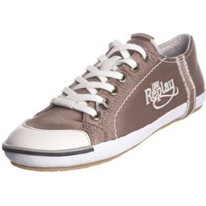 REPLAY Bridgette Satin Lace Up Trainer voor dames, Brons, 40 EU