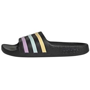 adidas Uniseks-Kind Adilette Aqua Slides Kids, core black/orange tint/halo mint, 31 EU