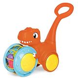 Toomies E73254 Tomy Pic & Push T. Rex, Children, Jurassic World, Educational Push & Go Vehicle, Colourful Dinosaur Toy for Baby Boys & Girls Aged 12 Months +, Multicoloured