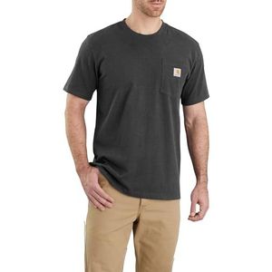 Carhartt Werk-T-shirt voor heren, antraciet gemêleerd, S