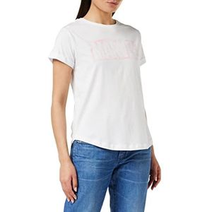 Marvel T-shirt met komische logo voor dames, Wit (Wit Wit), 34