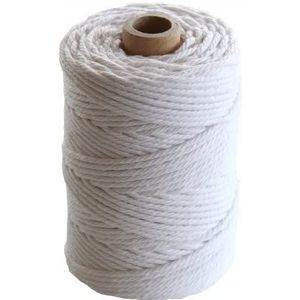 Katoenen touw, 2,2 mm, 70 m, 200 g, wit