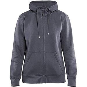 Blakläder 339510489400XL dames hoodie maat met ritssluiting in grijs, XL