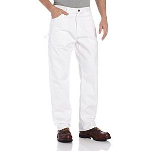 Dickies Heren Relaxed-Fit Schilder Utility Pant, Wit, 44W x 30L