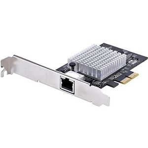 StarTech.com 1-poorts 10Gbps PCIe netwerkadapterkaart, voor pc/server, zes snelheden Ethernet met Jumbo Frame-ondersteuning, NIC/LAN-interface, 10GBASE-T/NBASE-T (ST10GSPEXNB2), zwart