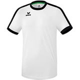 Erima uniseks-volwassene Retro Star shirt (3132121), wit/zwart, M