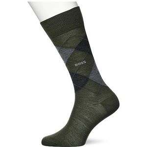BOSS John Rs Argyle Wo Regular Socks voor heren, Open Green362, 43-46 EU