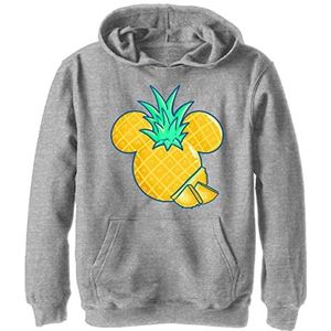 Disney Characters Pineapple Boy's Hooded Pullover Fleece, Athletic Heather, Small, Athletic Heather, S