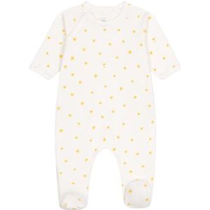 Petit Bateau A09GF Pyjama, Marshmallow/Orge, 12 Mois, uniseks, kinderen, Marshmallow/Orge, 12 Maanden