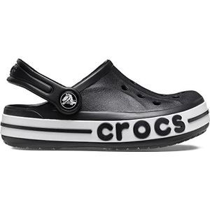 Crocs Bayaband Klomp K voor kinderen, uniseks, Zwart, 11 UK