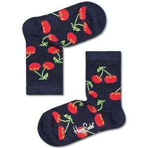 Happy Socks Cherry, Kleurrijke en Leuke, Sokken voor kinderen, Blauw (0-12M)