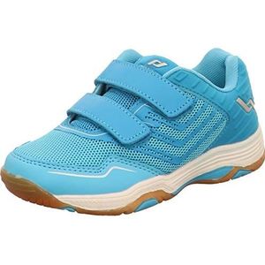 Pro Touch Uniseks kinderschoenen Rebel 3 volleybalschoen, Blue Turquoise Sil, 28 EU