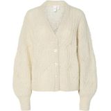 Yas - Zuma - Gebreid Vest - V-hals - Lange Mouwen