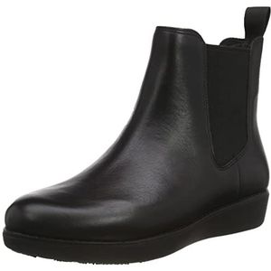 Fitflop Dames Sumi Chelsea Boot waterdicht leer, Zwart, 37 EU