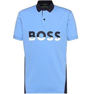 BOSS Heren Pavel Jersey, Bright Blue, L