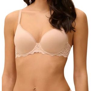 Simone Perele Women's Caresse 3D Plunge Bra, 34G, Peau Rose