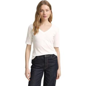 TOM TAILOR T-shirt voor dames, 10315 - Whisper White, XL