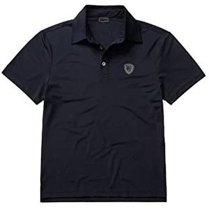 Blauer Poloshirt korte mouwen, 888 blauw, S heren, 888 Blauw, 42 NL