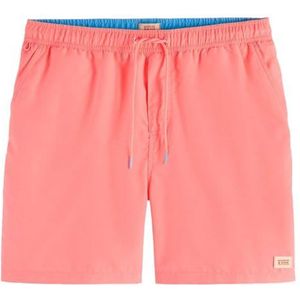 Mid Length Swim Short Solid, Washed Neon Peach 6941, M