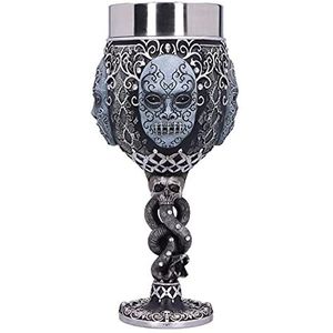 Nemesis Now B5605T1 Harry Potter Dooddoener Masker, Voldemort Collectible Goblet, Zwart Zilver, 19,5 cm