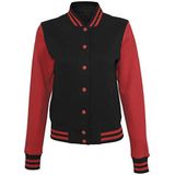 Build Your Brand - Sweat College Jas - Geborstelde Sweatstof - Neutraal Maatlabel - Twee Zakken