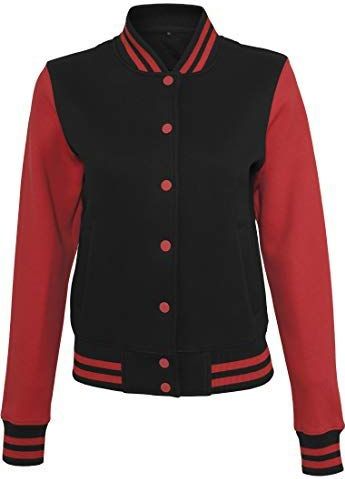 Build Your Brand - Sweat College Jas - Geborstelde Sweatstof - Neutraal Maatlabel - Twee Zakken