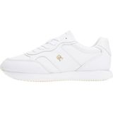 Sneakers - Effen - Leer - Ronde Neus - Middelhoge Hak