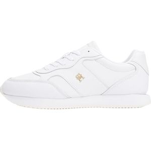 Sneakers - Effen - Leer - Ronde Neus - Middelhoge Hak