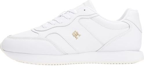 Sneakers - Effen - Leer - Ronde Neus - Middelhoge Hak