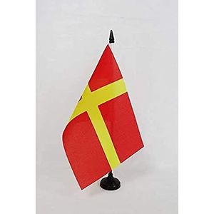 Tafelvlag Skåne Onafhankelijkheid in Zweden 21x14cm - KLEIN Skåne Provincie Bureau Vlaggen 14 x 21 cm - AZ VLAG