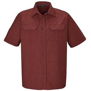 killtec heren Functioneel shirt/shirt met korte mouwen/outdoor shirt KOS 47 MN WVN SHRT, ziegelrot, L, 42843-000