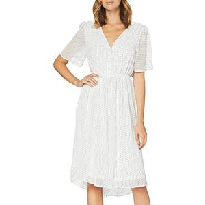 PIECES Playsuit voor dames, Print:zwarte stippen helder wit., M