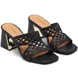 GIOSEPPO - KEWAUNEE - Damessandalen - Zwart - Natuurlijk Leer