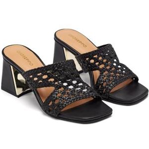 GIOSEPPO - KEWAUNEE - Damessandalen - Zwart - Natuurlijk Leer