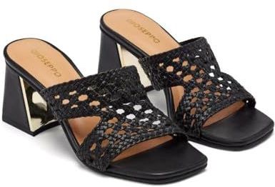 GIOSEPPO - KEWAUNEE - Damessandalen - Zwart - Natuurlijk Leer