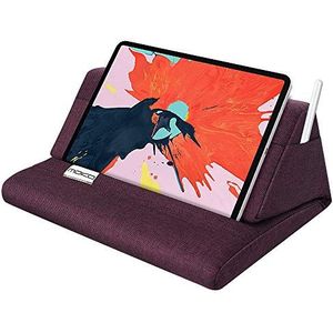 MoKo Tablet Pillow Stand, Soft Bed Pillow Holder, Fits up to 11" Pad Tablet, Fit with iPad Air 4 10.9"/ Air 3, iPad 10.2"(8th Gen), iPad Pro 11/10.5/9.7, Mini 5 4, Galaxy Tab S6/ S7, Plum