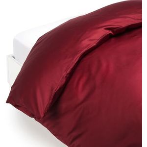 Caleffi Slaapzak voor tweepersoonsbed, satijn, bordeaux, van katoensatijn - 69064