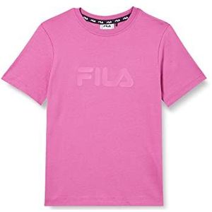 FILA Solberg Classic Logo T-shirt voor kinderen, uniseks, Purple Orchid, 170-176