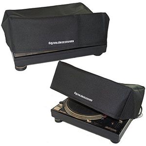 TECHNICS Draaitafel stofkap voor SL-1200 / SL-1210 & Pioneer PLX-1000 [waterbestendig, antistatisch, zwart premium stof] van DigitalDeckCovers