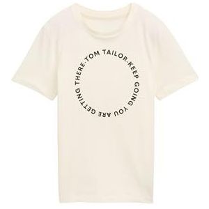 TOM TAILOR 1046035 T-shirt jongens, 12906 - Wool White, 176