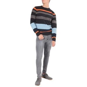HOPENLIFE BICA Heren Pullover Zwart Oranje M
