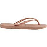 Havaianas Slim teenslipper voor dames, bruin goud, 11/12 UK, Bruin Goud