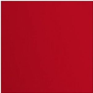Vaessen Creative Florence Cardstock papier, rood, 216 gram/m², vierkant, 30,5 x 30,5 cm, 20 stuks, textuur, voor scrapbooking, kaarten maken, stansen en ander papierhandwerk