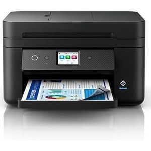 Multifunctioneel WLAN met fax, kleurenafdrukken, scanner en kopiëren, ideaal voor kantoor en thuiswerk.